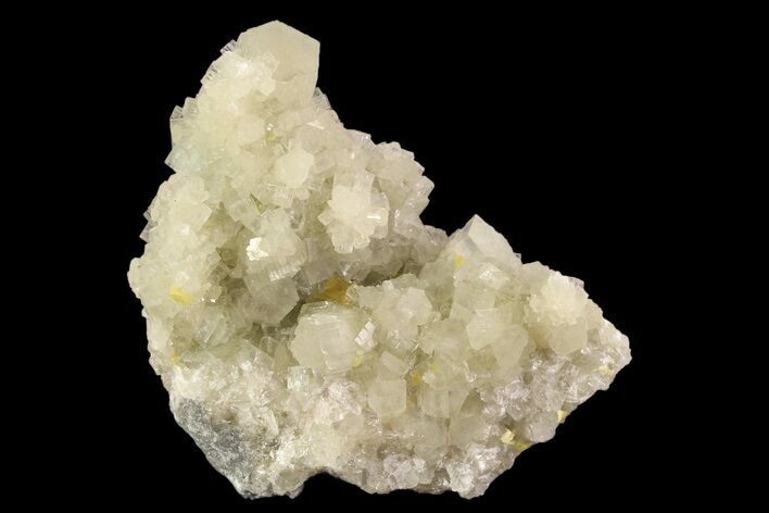 Fluorescent Aragonite With Sulfur - Italy #93651